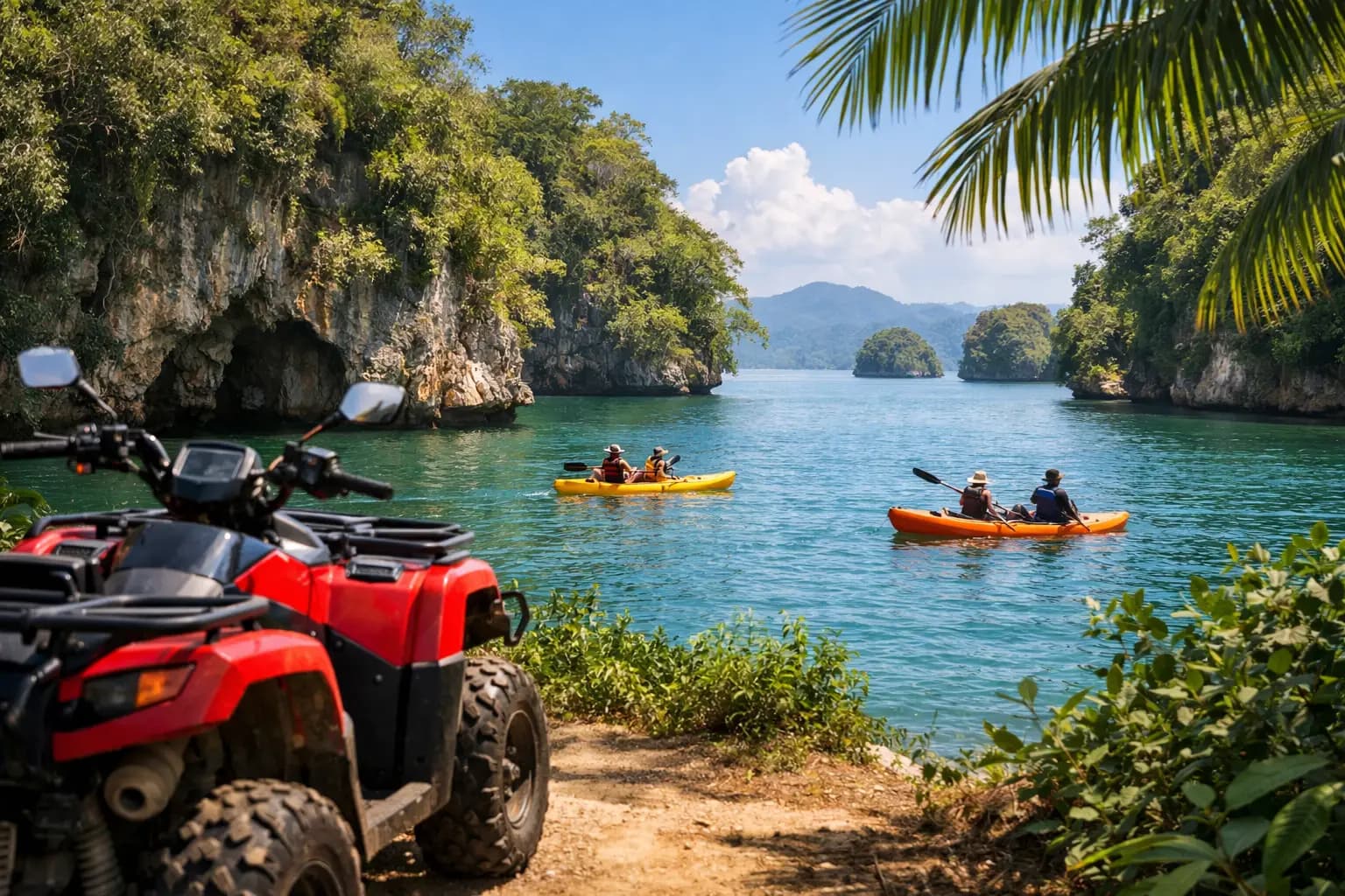 ATV + Kayaks Avanti nan Los Haitises